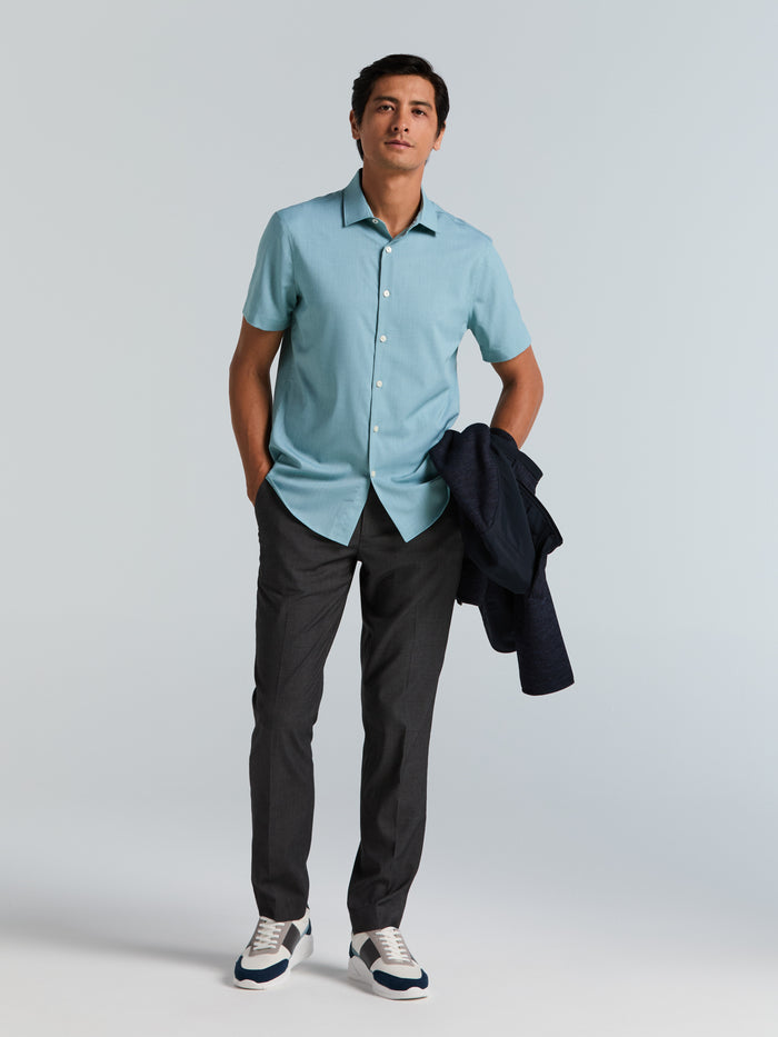 Slim Fit Short Sleeve Shirt (Arctic)