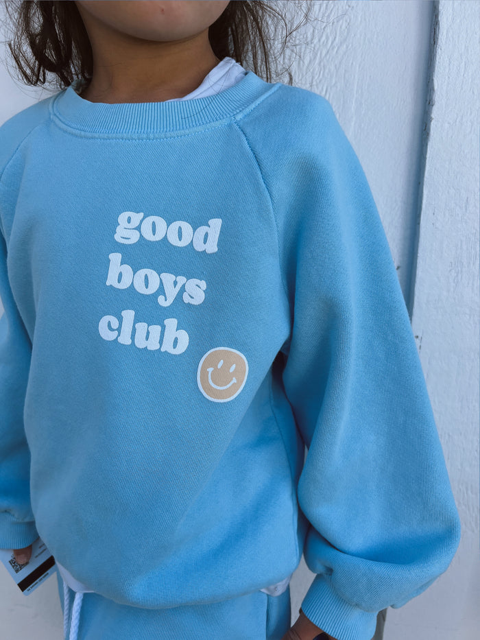 SMILEY GOOD BOYS CLUB SWEATSHIRT - Sun Peony Coconut