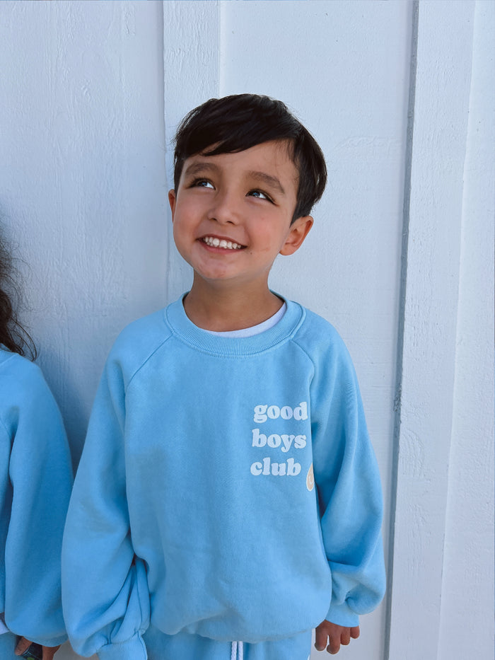 SMILEY GOOD BOYS CLUB SWEATSHIRT - Sun Peony Coconut