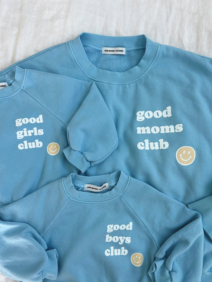 SMILEY GOOD BOYS CLUB SWEATSHIRT - Sun Peony Coconut