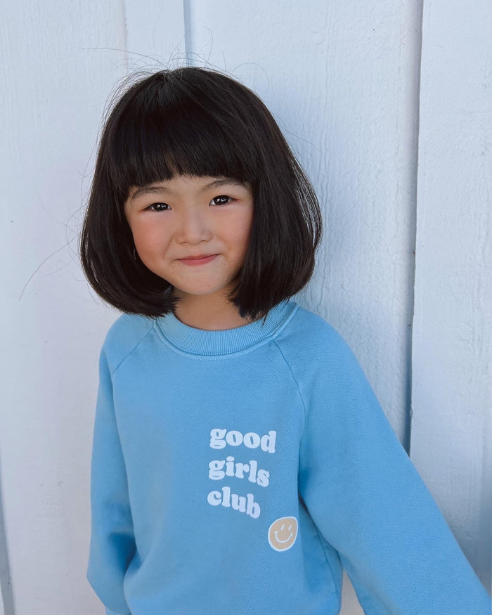 SMILEY GOOD GIRLS CLUB SWEATSHIRT - Sun Peony Coconut