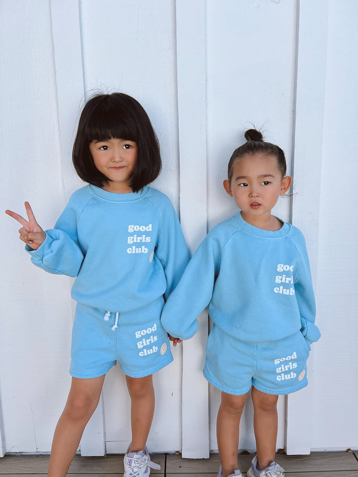 SMILEY GOOD GIRLS CLUB SWEATSHIRT - Sun Peony Coconut