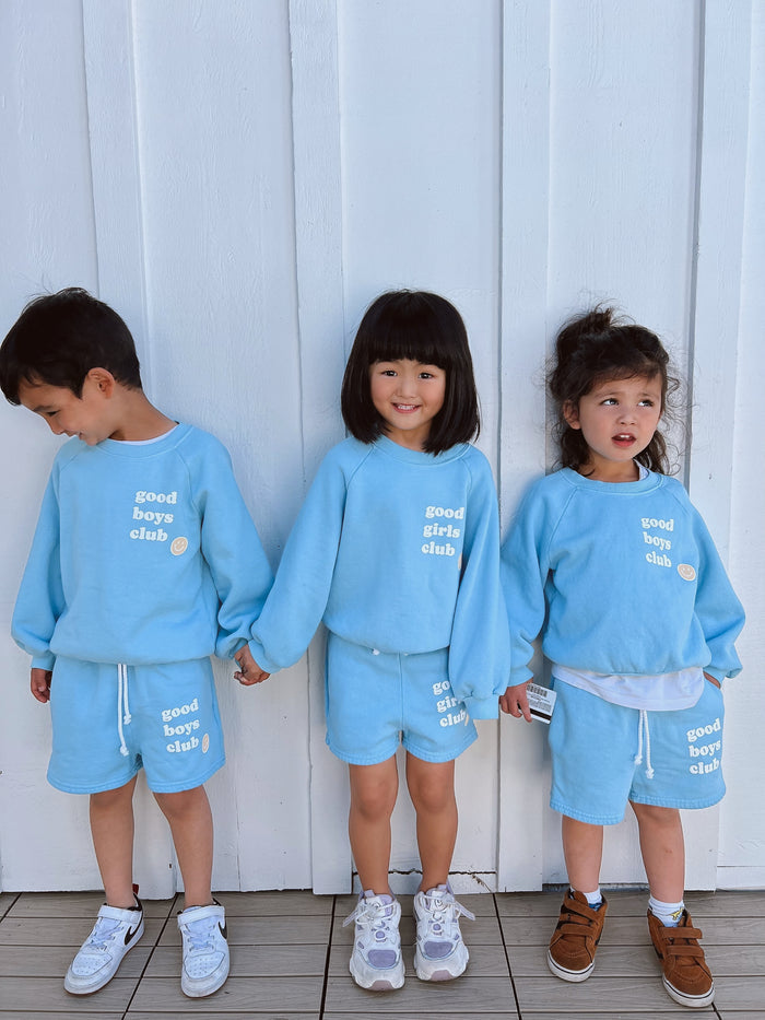 SMILEY GOOD GIRLS CLUB SWEATSHIRT - Sun Peony Coconut