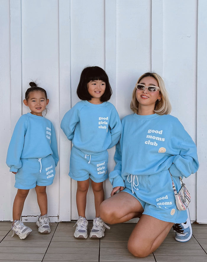 SMILEY GOOD GIRLS CLUB SWEATSHIRT - Sun Peony Coconut