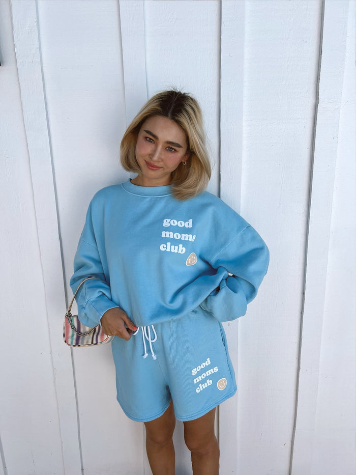 SMILEY GOOD MOMS CLUB SHORT - Sun Peony Coconut