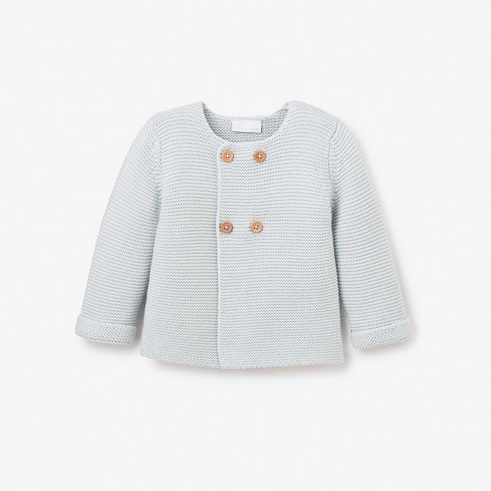 Sofia & Finn Pale Blue Knit Baby Cardigan
