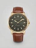 Solar Powered Vegan Leather Watch (Cognac)
