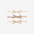 Sparkle Lace Bow Headband 3Pk