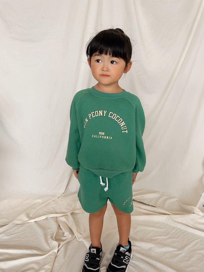 SPC COLLEGE MINI SWEATSHIRT - Sun Peony Coconut