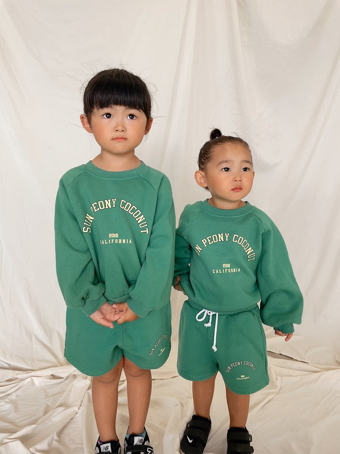 SPC COLLEGE MINI SWEATSHIRT - Sun Peony Coconut