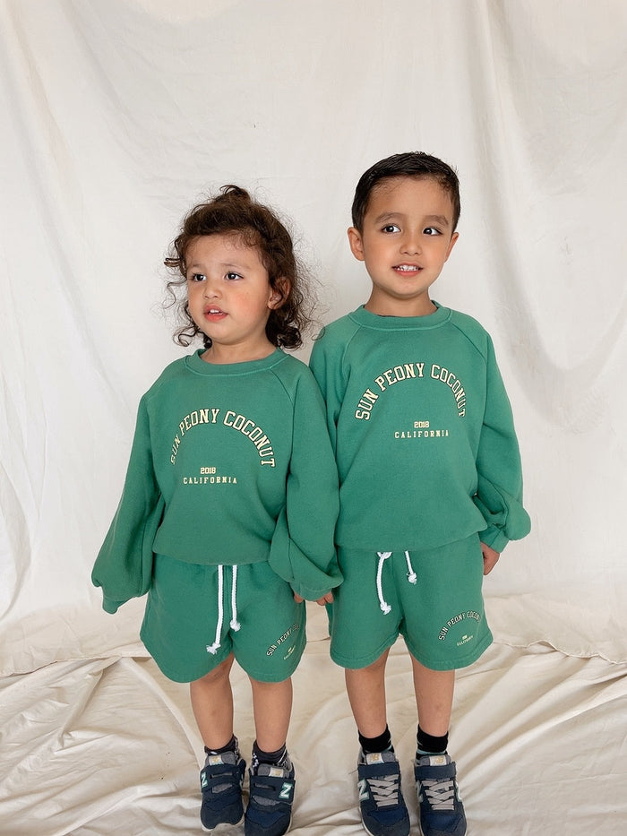 SPC COLLEGE MINI SWEATSHIRT - Sun Peony Coconut