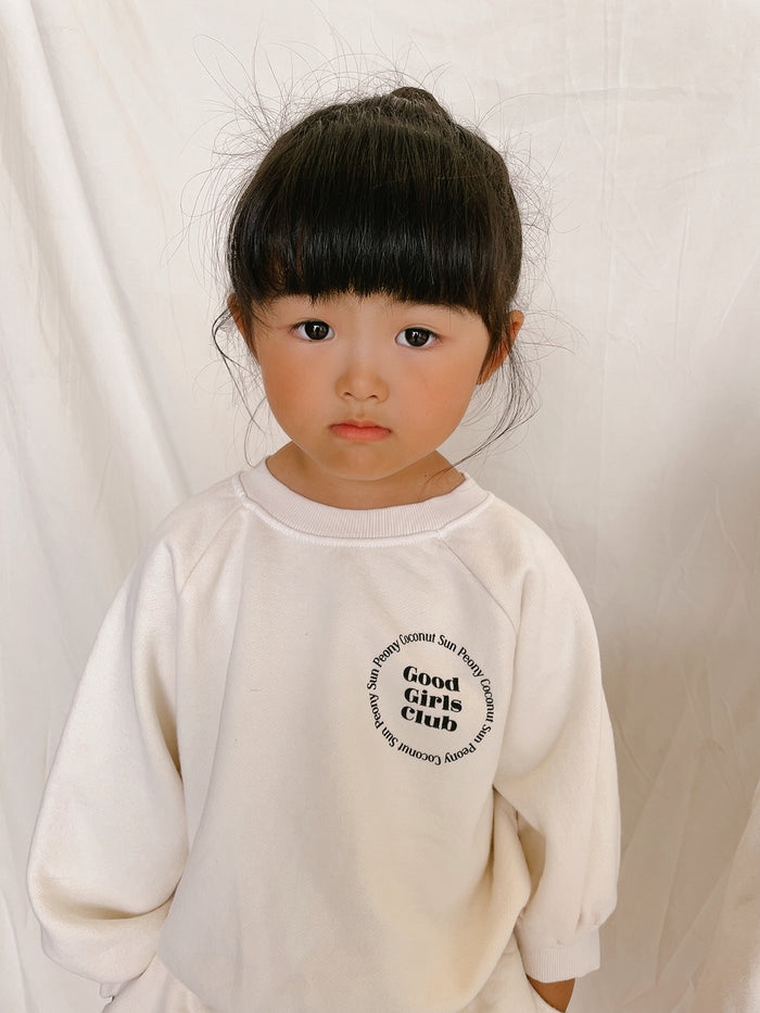 SPC GOOD GIRLS CLUB SWEATSHIRT - Sun Peony Coconut