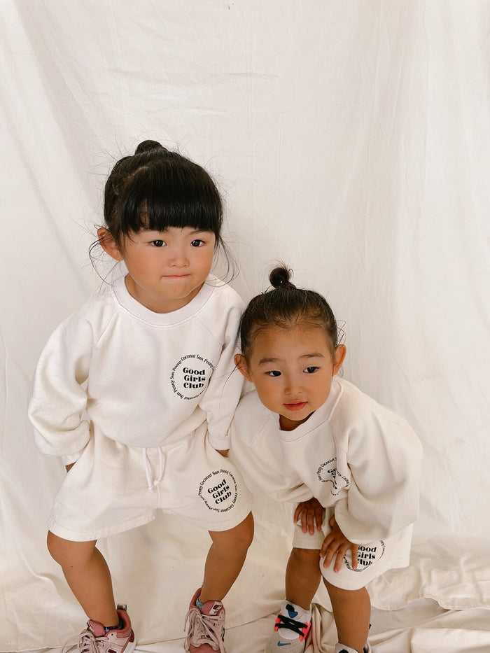 SPC GOOD GIRLS CLUB SWEATSHIRT - Sun Peony Coconut