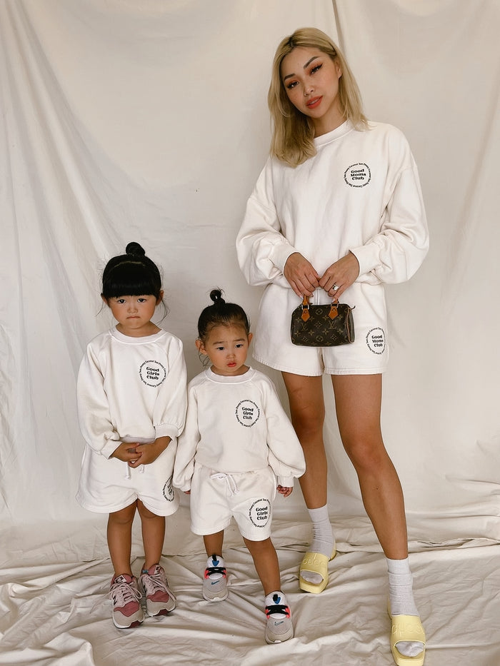 SPC GOOD GIRLS CLUB SWEATSHIRT - Sun Peony Coconut