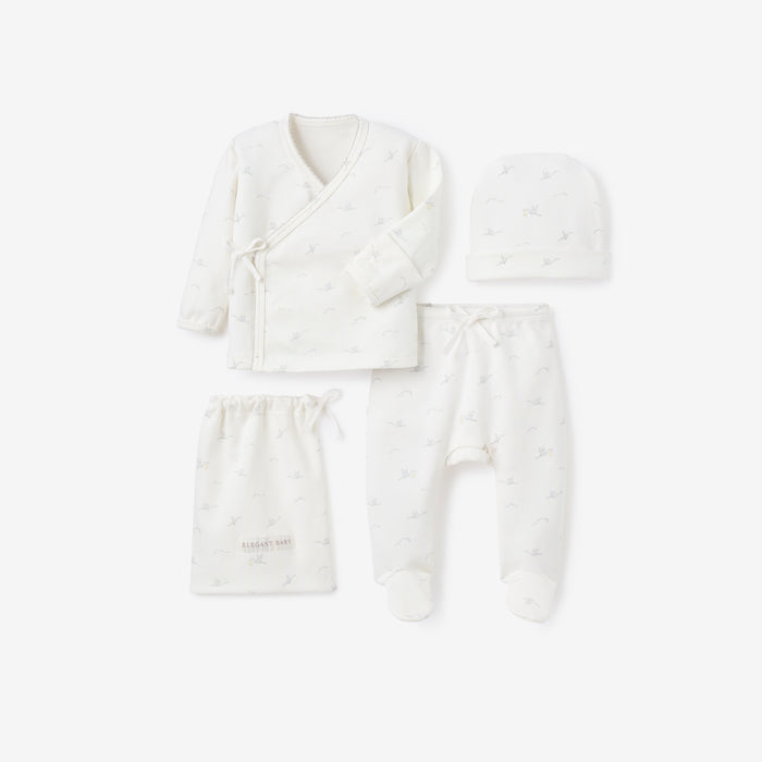Stork Double Layered Cotton Layette Set
