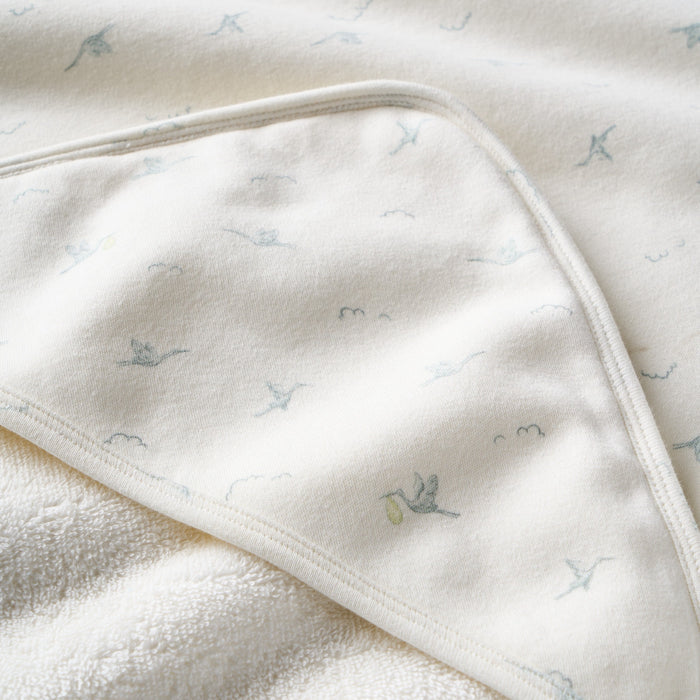 Stork Print Bath Wrap