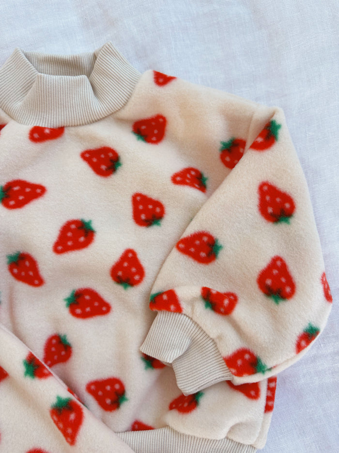 Strawberry Dream Top + Bottom Set - Sun Peony Coconut