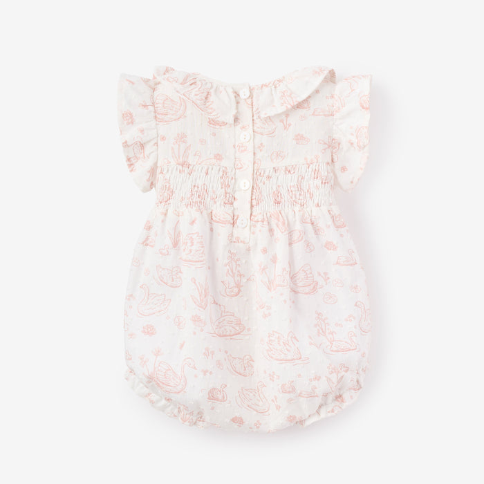 Swan Toile Swiss Dot Bubble
