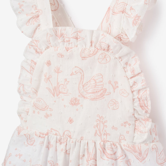 Swan Toile Swiss Dot Sunsuit