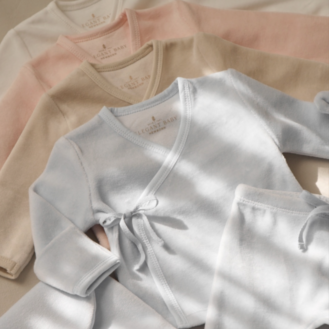 Taupe Velour Layette Set