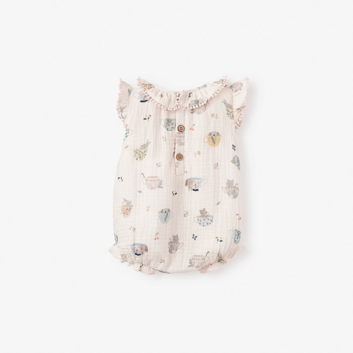 Tea Party Organic Muslin Bubble