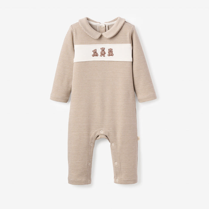 Teddy Bear Houndstooth Jumpsuit