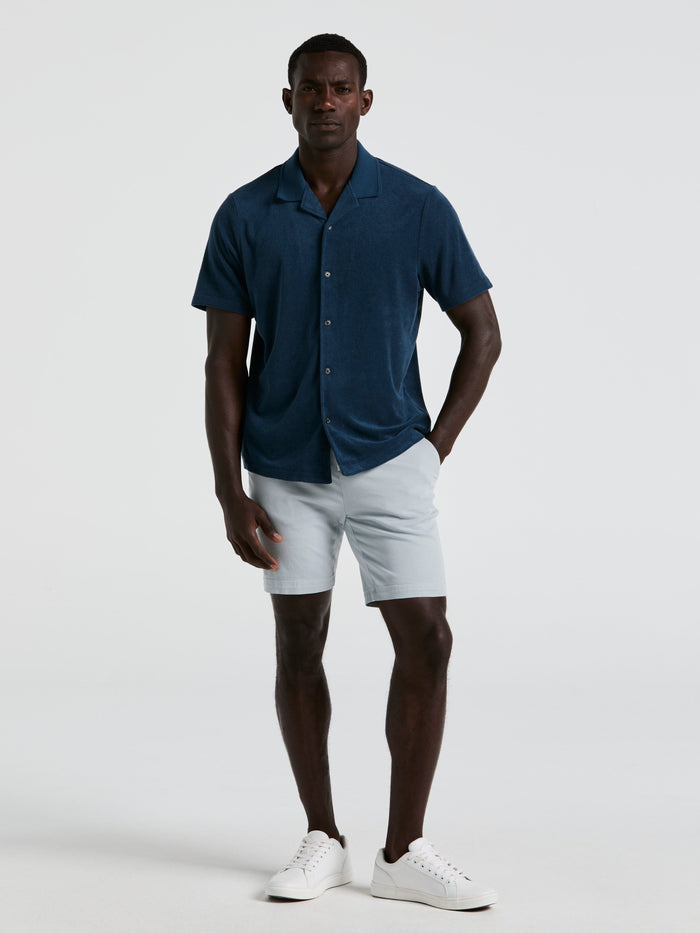 Terry Camp Collar Shirt (Blue Wing Teal)