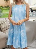 Tie-Dye Gradient Loose Sleeveless Dress