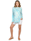 Tie Dye Long Sleeve, high-low Hoodie