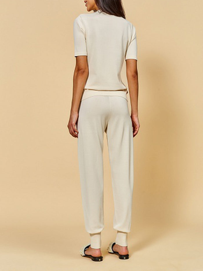 Two-piece Knitted Short Sleeve