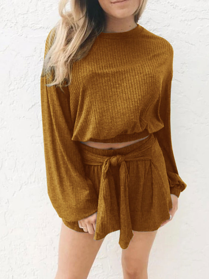 Two-piece Solid Color Casual Strap