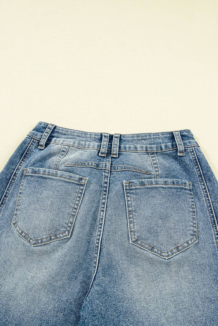 Vintage Washed Seam Detail Shift Jeans