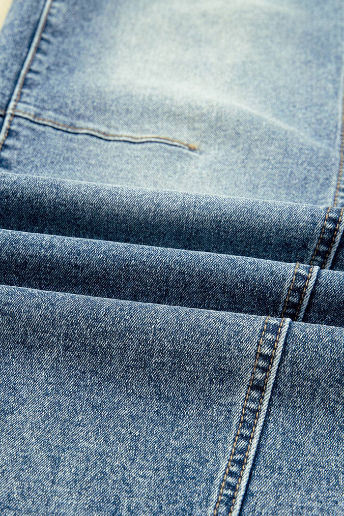 Vintage Washed Seam Detail Shift Jeans