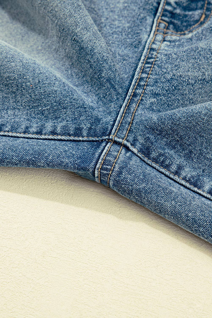 Vintage Washed Seam Detail Shift Jeans