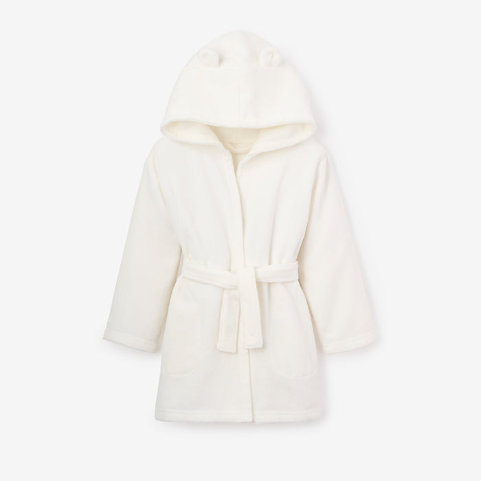 White 2-4T Terry Bath Robe