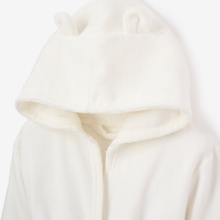 White 2-4T Terry Bath Robe