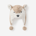 Wolf Aviator Plush Baby Hat