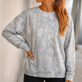 Woodland Leaf Camo Lightweight Oversized Long Sleeve Tee