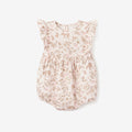 Woodland Print Organic Muslin Bubble Baby Romper
